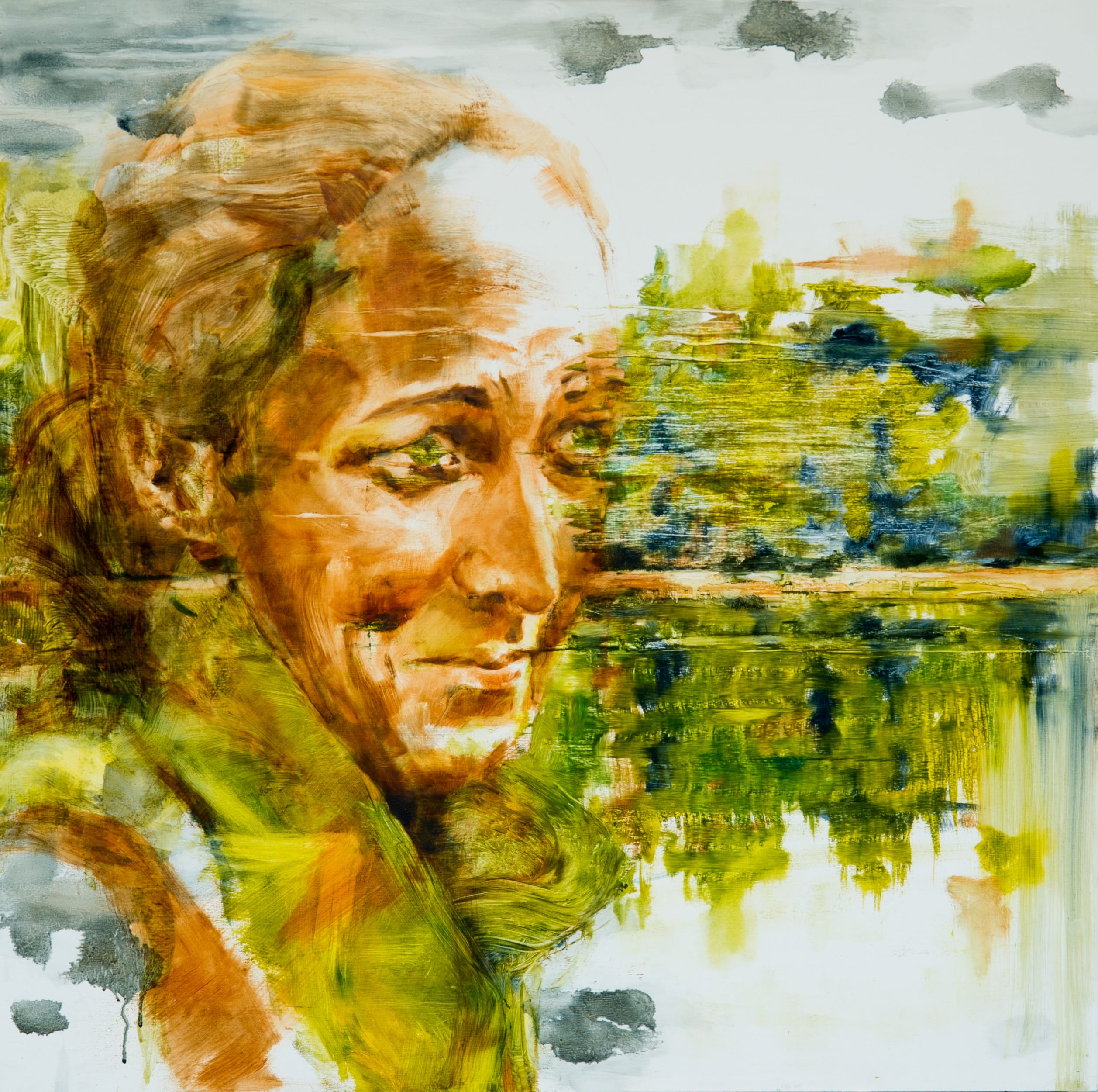Portrait d'Olga Peinture contemporaine par Mathilde du Mesnildot