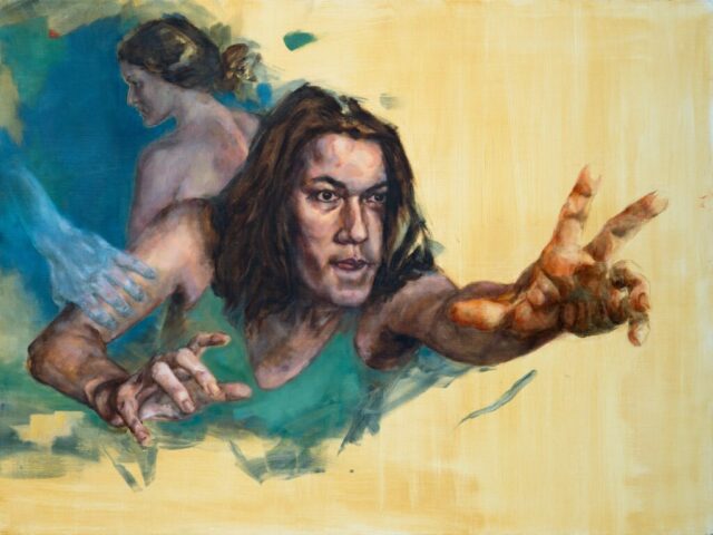Peinture contemporaine, Portrait, Mains, Toulouse, Occitanie