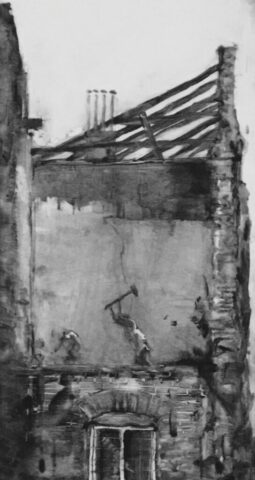 Estampe contemporaine, Dessin contemporain, Toulouse, Occitanie, Hongrie, travail