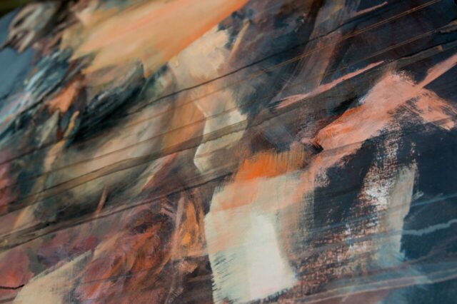 Peinture à l'huile de Mathilde du Mesnildot, Matières - Textures - Surface - Profondeur - Transparence - Lumière - Perception - Sensation - Réel