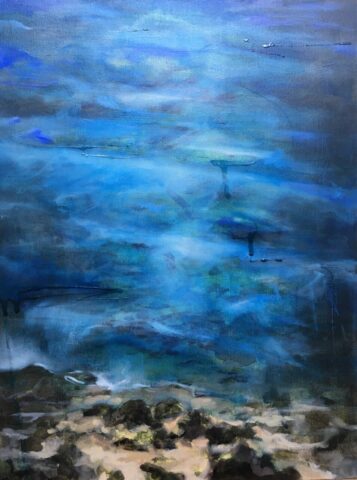 Peinture - Matières - Existentialisme écologique - Textures - Surface - Profondeur - Transparence - Lumière - Perception - Sensation - Réel - Naissance - Mer - Vulnérabilité - Vivant - Expansion - Paysage Toulouse Occitanie