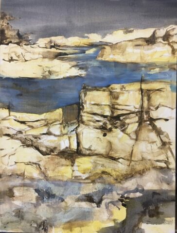 Peinture - Matières - Existentialisme écologique - Textures - Surface - Profondeur - Transparence - Lumière - Perception - Sensation - Réel - Naissance - Mer - Vulnérabilité - Vivant - Expansion - Paysage Toulouse Occitanie