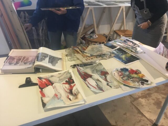 Pratiques plastiques contemporaines, créativité, stage, Toulouse, Huile, Matières picturales, Peinture, Expression, Abstraction, Réel, Géologie, Espace Eclair, Couleurs