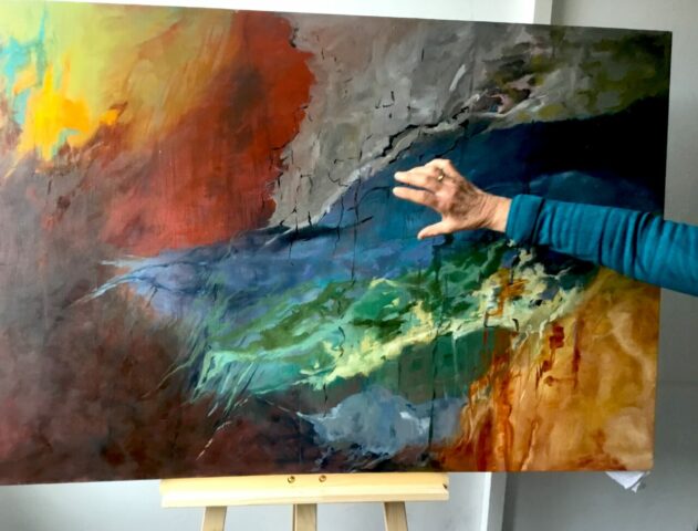 Pratiques plastiques contemporaines, créativité, stage, Toulouse, Huile, Matières picturales, Peinture, Expression, Abstraction, Réel, Géologie, Espace Eclair, Couleurs