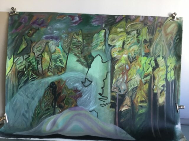 Pratiques plastiques contemporaines, créativité, stage, Toulouse, Huile, Matières picturales, Peinture, Expression, Abstraction, Réel, Géologie, Espace Eclair, Couleurs