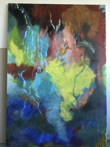 Pratiques plastiques contemporaines, créativité, stage, Toulouse, Huile, Matières picturales, Peinture, Expression, Abstraction, Réel, Géologie, Espace Eclair, Couleurs