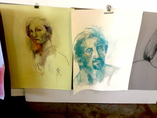 Pratiques plastiques contemporaines, créativité, stage, Toulouse, Matières picturales, Dessin, Pastel, Modèle vivant, Expression, Figuration, Espace Eclair
