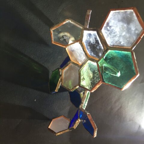 Sculpture vitrail tiffany, Nyelv, Langage, Transparence, reflets, projections, art verrier contemporain, Occitanie, Toulouse, hongrois