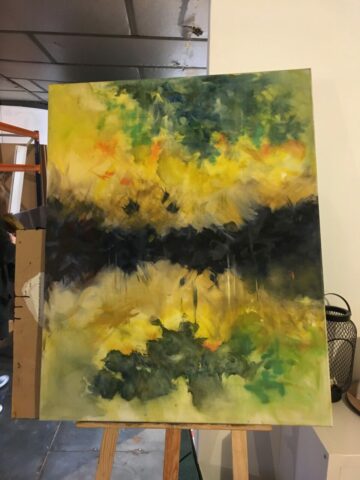 Pratiques plastiques contemporaines, créativité, stage, Toulouse, Huile, Matières picturales, Peinture, Expression, Abstraction, Réel, paysage, Espace Eclair, Couleurs