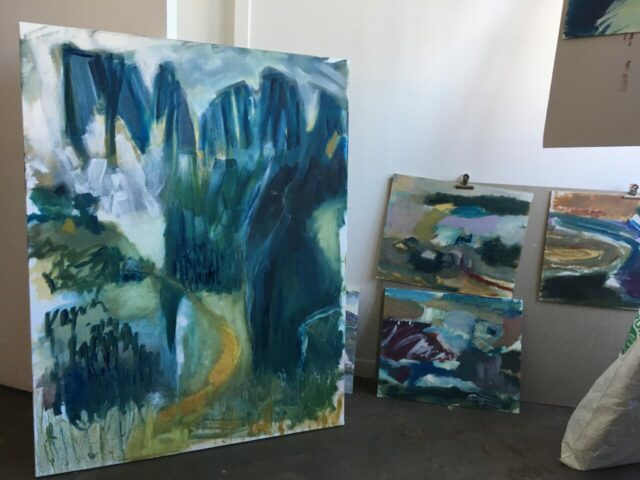 Pratiques plastiques contemporaines, créativité, stage, Toulouse, Huile, Matières picturales, Peinture, Expression, Abstraction, Réel, paysage, Espace Eclair, Couleurs