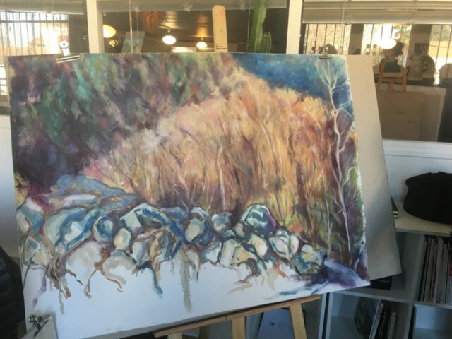 Pratiques plastiques contemporaines, créativité, stage, Toulouse, Huile, Matières picturales, Peinture, Expression, Abstraction, Réel, Géologie, Espace Eclair, Couleurs