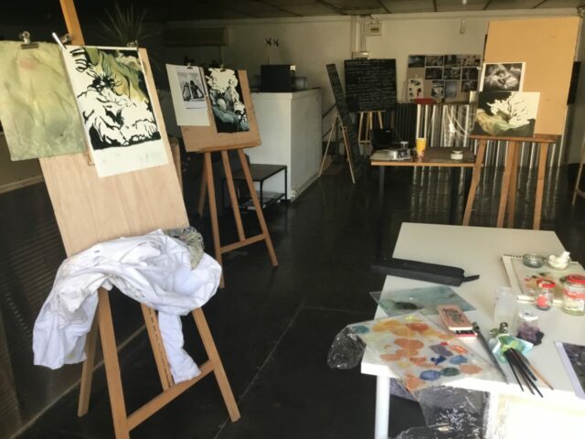 Pratiques plastiques contemporaines, créativité, stage, Toulouse, Huile, Matières picturales, Peinture, Dessin, Expression, Figuration, Espace Eclair