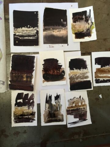 Pratiques plastiques contemporaines, enseignement, créativité, stage, Toulouse, Expression, Figuration, Espace Eclair, Encre, encres végétales